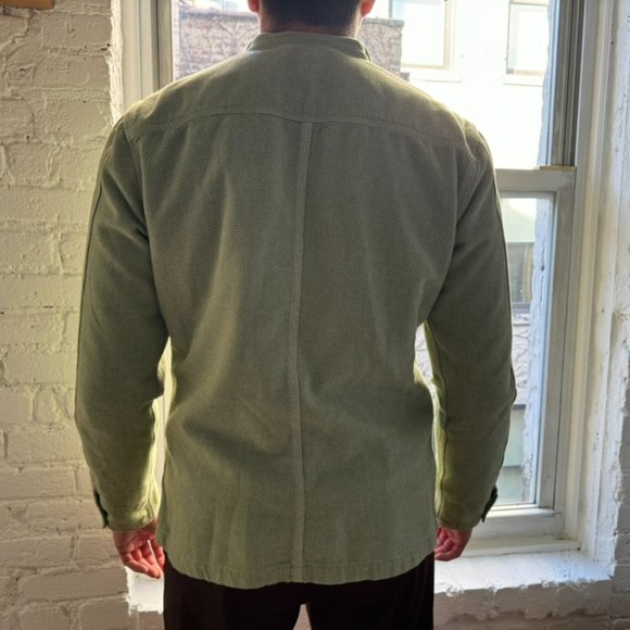 Hiroshi Kato Green Sashiko Chore Coat (Large) - Picture 4 of 5